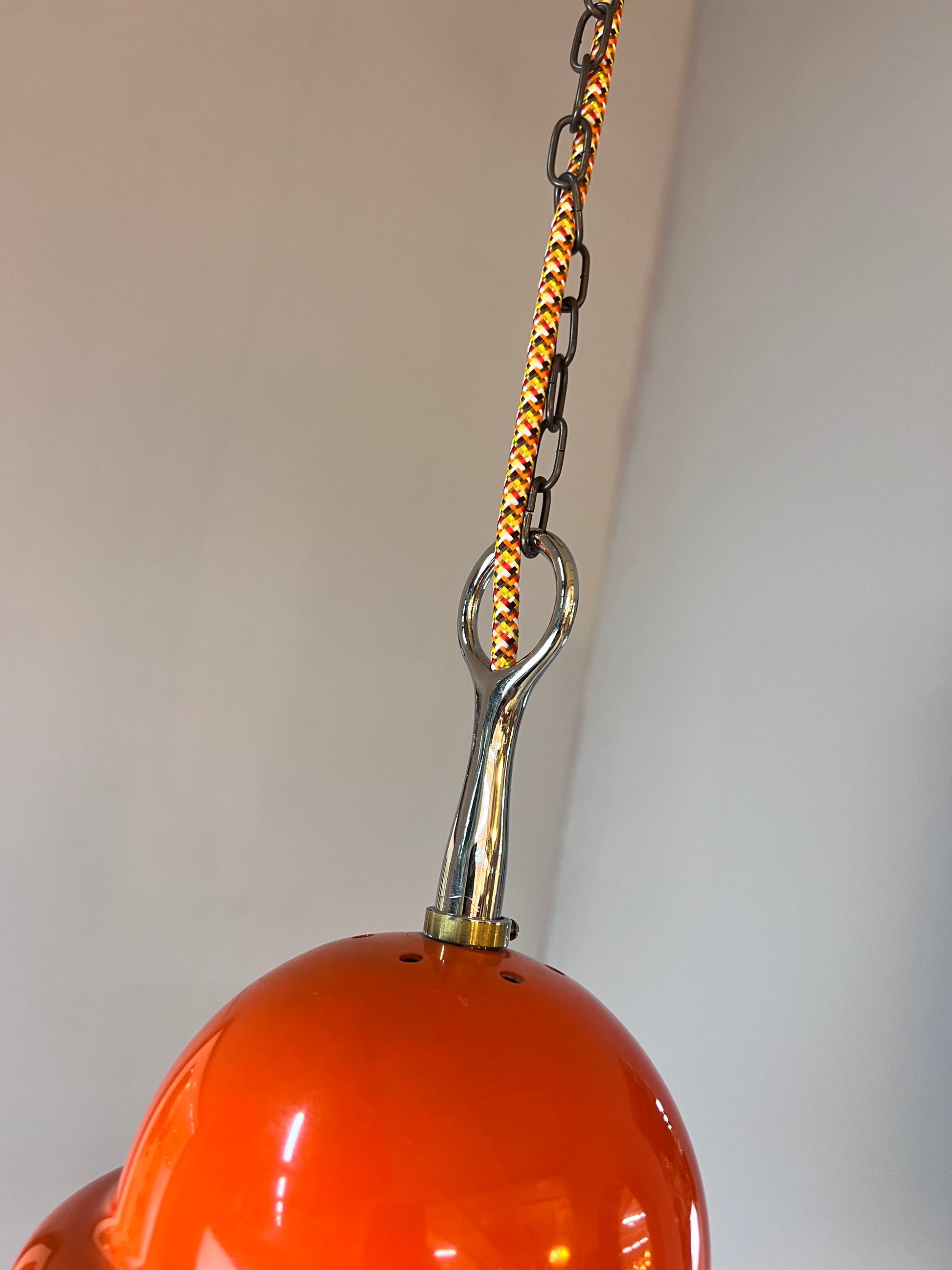 Hängelampe orange weiß von Tronconi