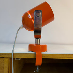 Klemmlampe / Wandlampe Combi Lux orange Chrom von Stanislav Indra für Lidokov Boskovice
