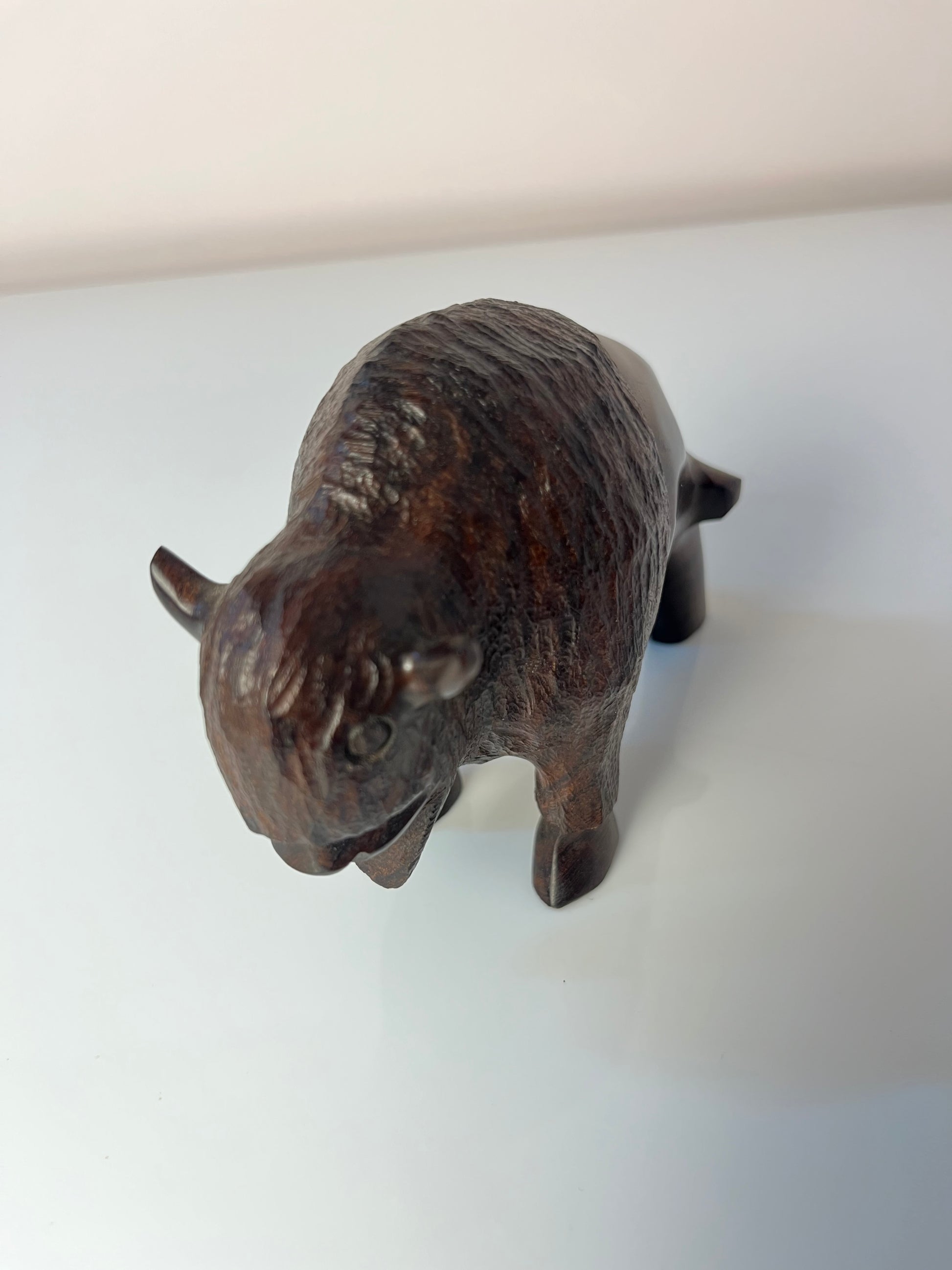 Figur Büffel Wüsteneisenholz