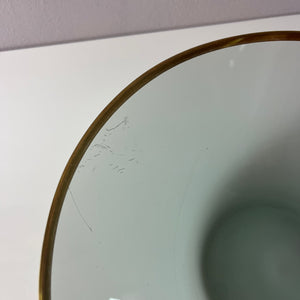 Set: 2 Schüsseln Rauchglas mit Goldrand