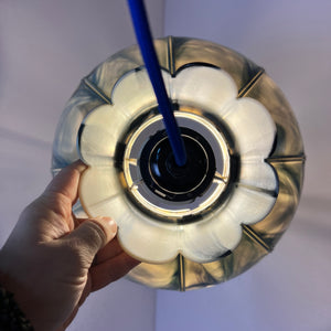Hängelampe marmorierte Blume Kunststoff aus Dänemark