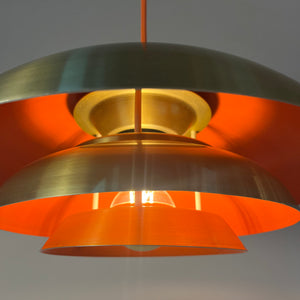 Lamellenlampe gold orange aus Dänemark