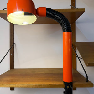 Klemmlampe orange schwarz aus Dänemark