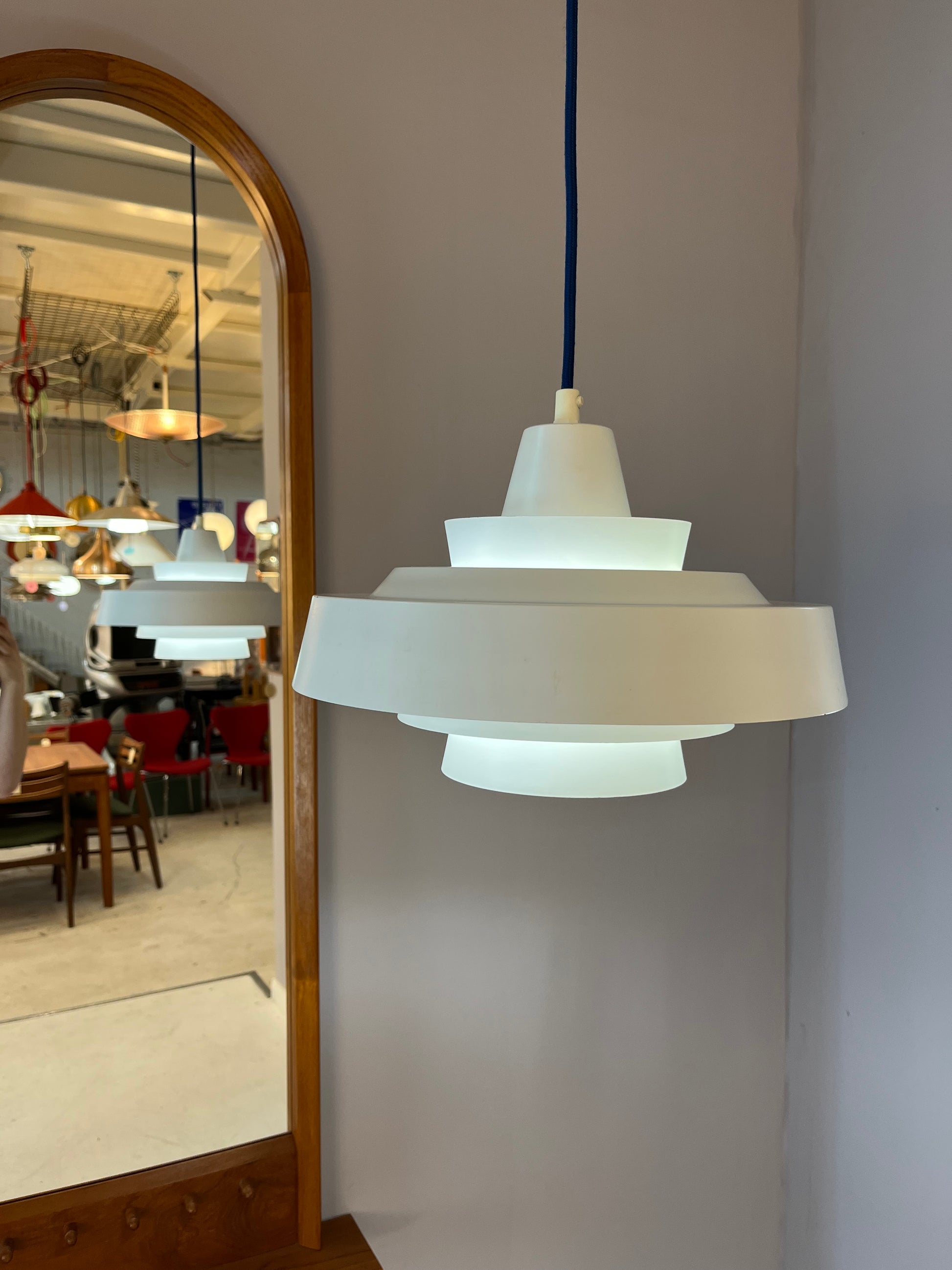 Lamellenlampe weiß von Super Light Dänemark