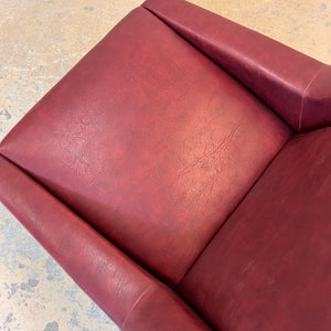Sessel rot Kunstleder aus Italien