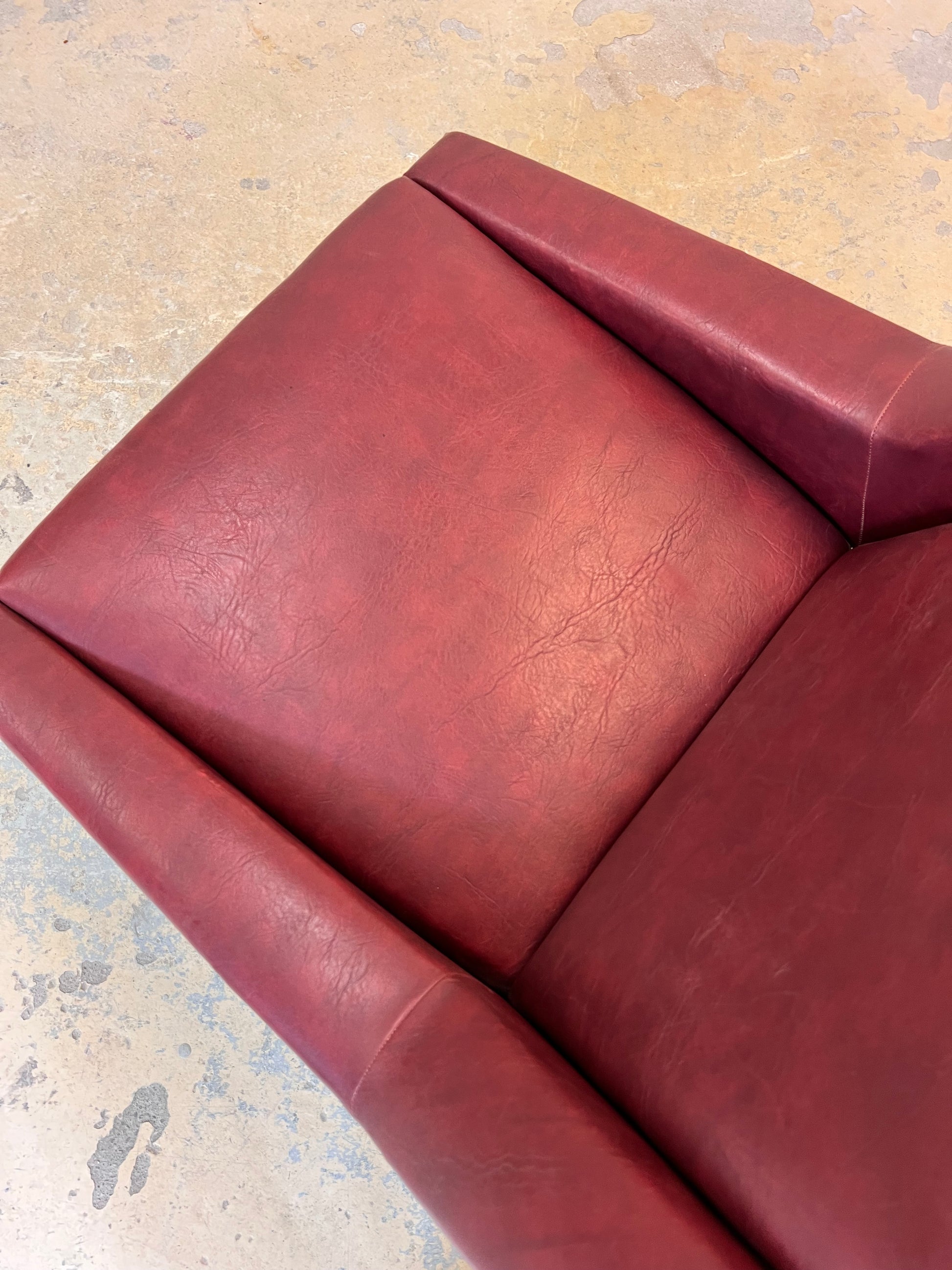 Sessel rot Kunstleder aus Italien