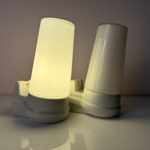 Set: 2x Wandlampe Modell 6080 weiß von Sigvard Bernadotte für Ifö