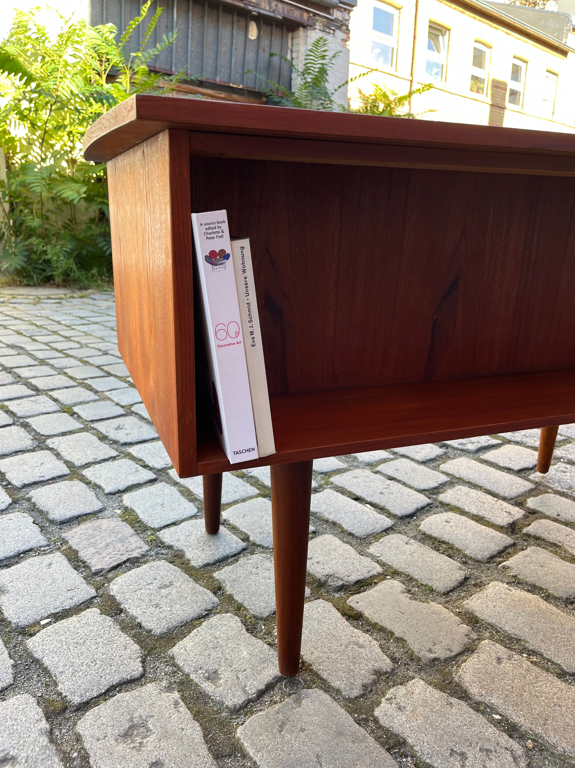 Freistehender Schreibtisch Teak aus Dänemark