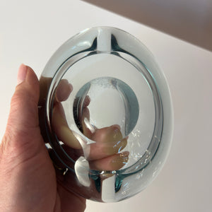 Aschenbecher hellblau Glas von Per Lütken von Holmegaard