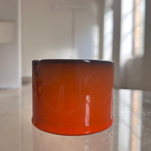 Aschenbecher orange Keramik