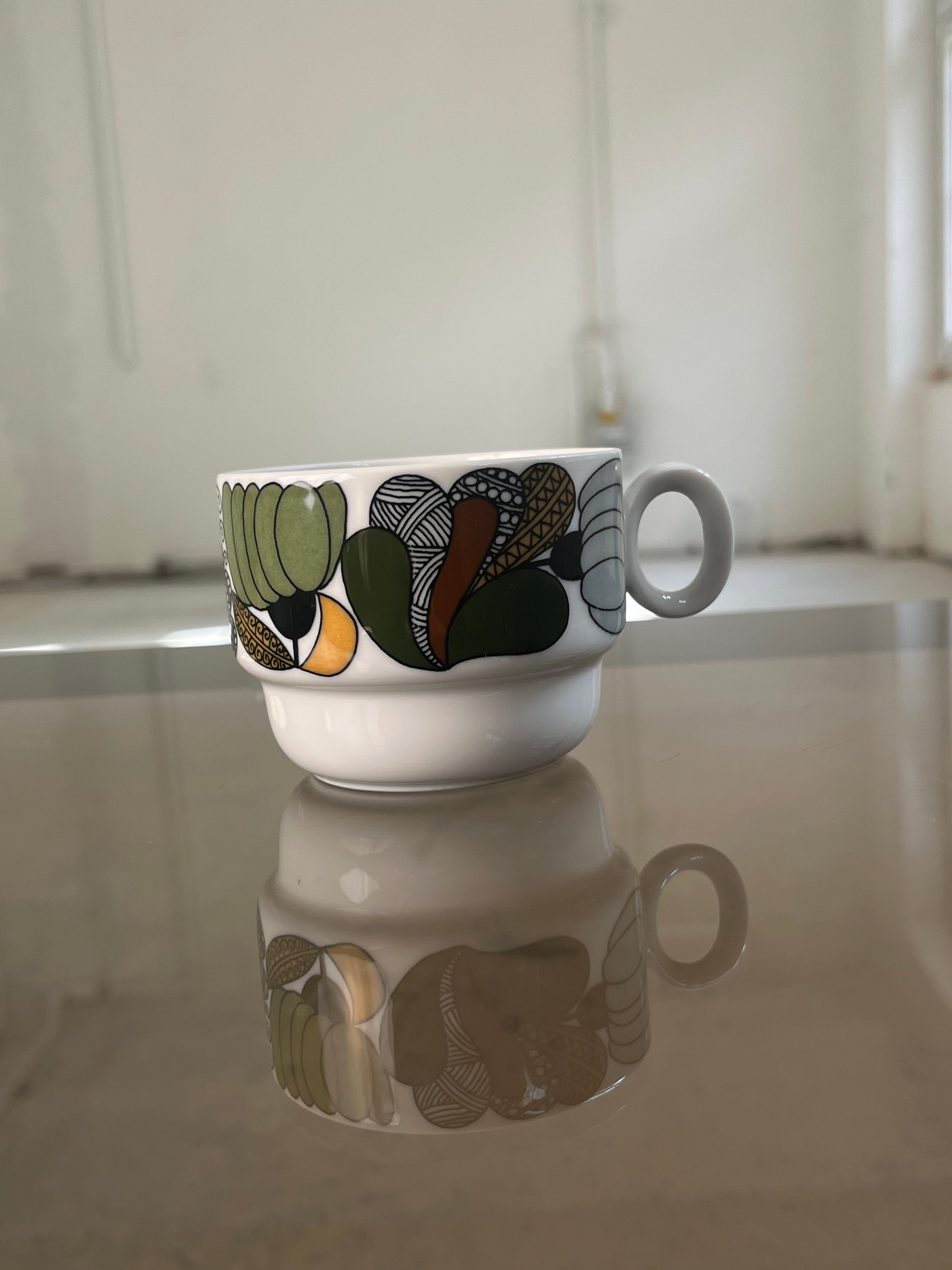 Set: 6x Tasse Kiruna Camargue von Tapio Wirkkala für Thomas