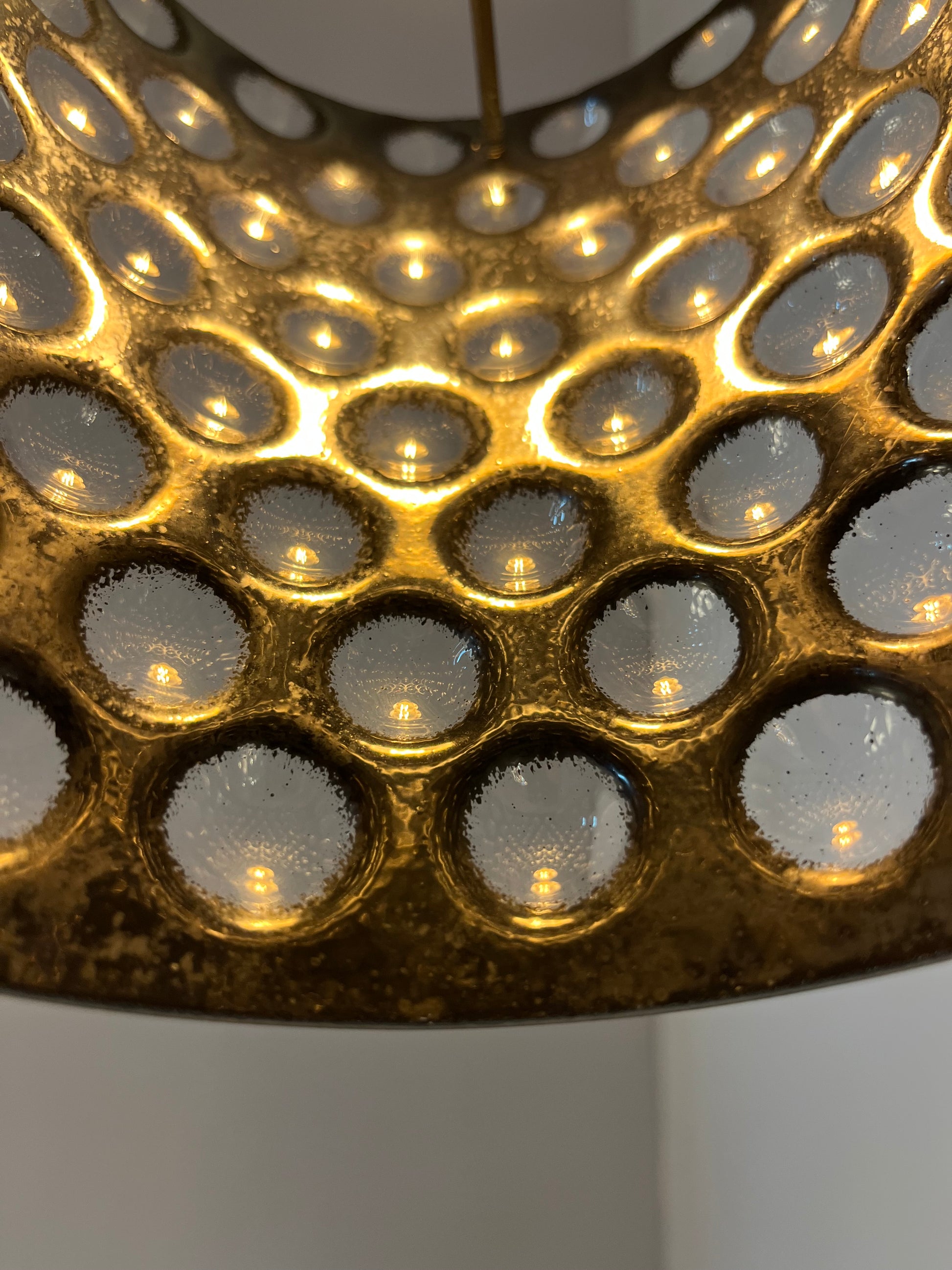 Hängelampe schwarz Bubbleglas aus Schweden