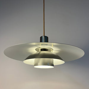 Große Lamellenlampe Leto silber kupfer von Top Lamper