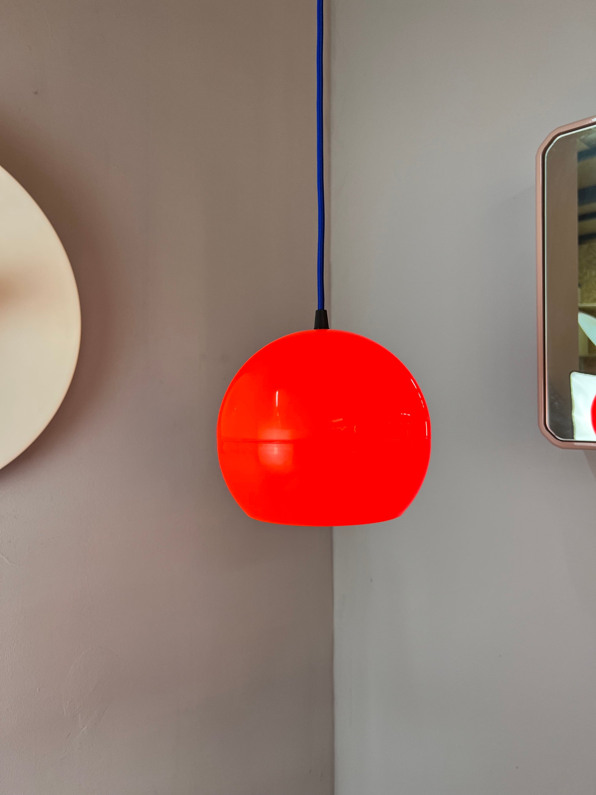 Kugellampe Kunststoff orange