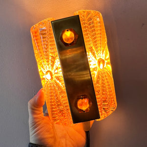 Wandlampe Glas Messing von Vitrika