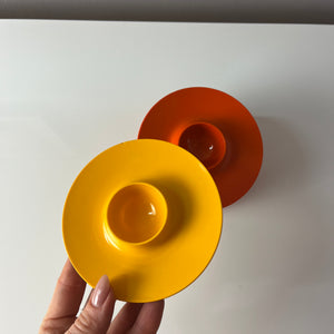 Set: 6x Eierbecher gelb orange rot von Mepal