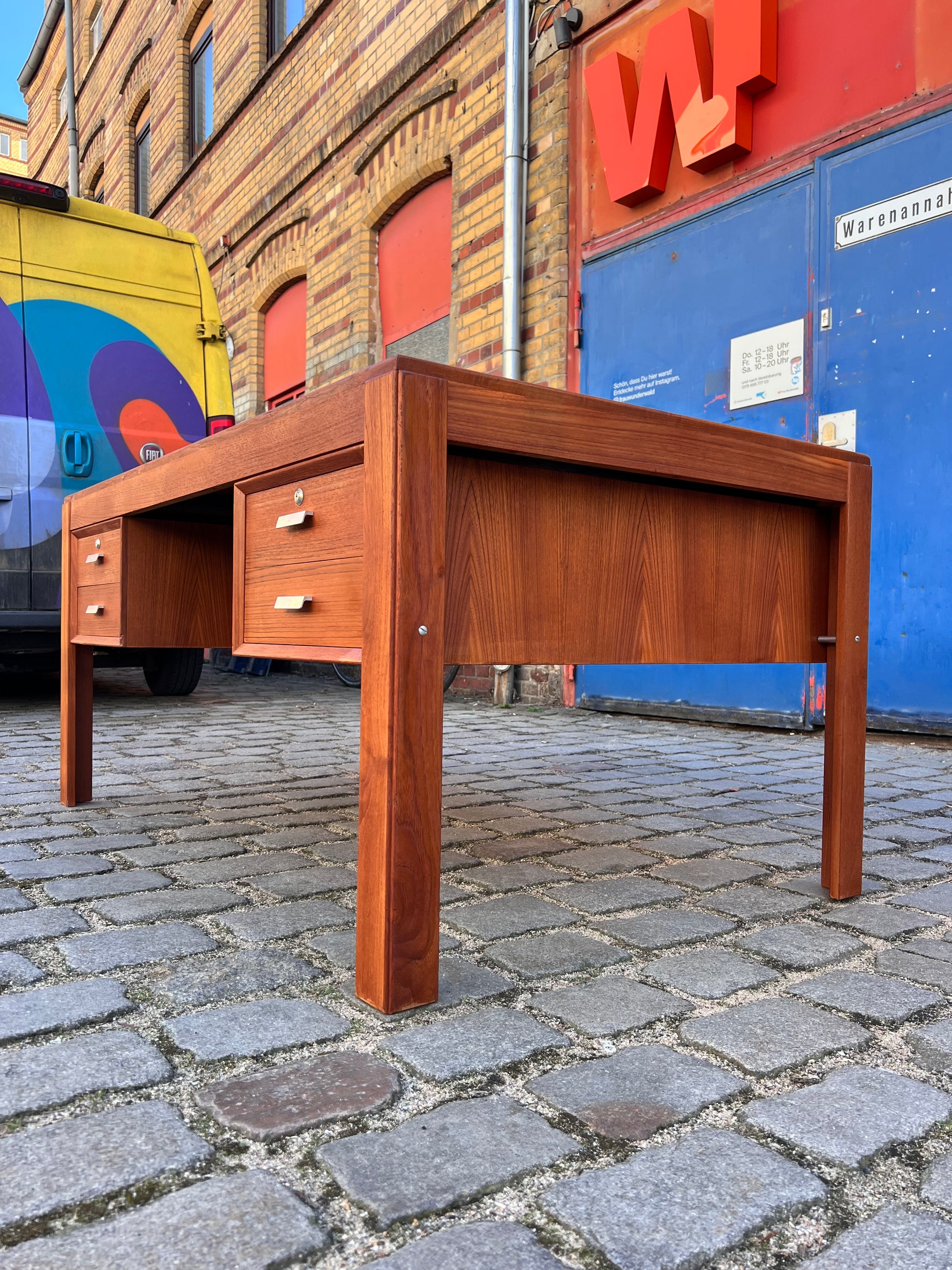 Doppel-Schreibtisch Teak von Erik Brouer für Brouer Møbelfabrik