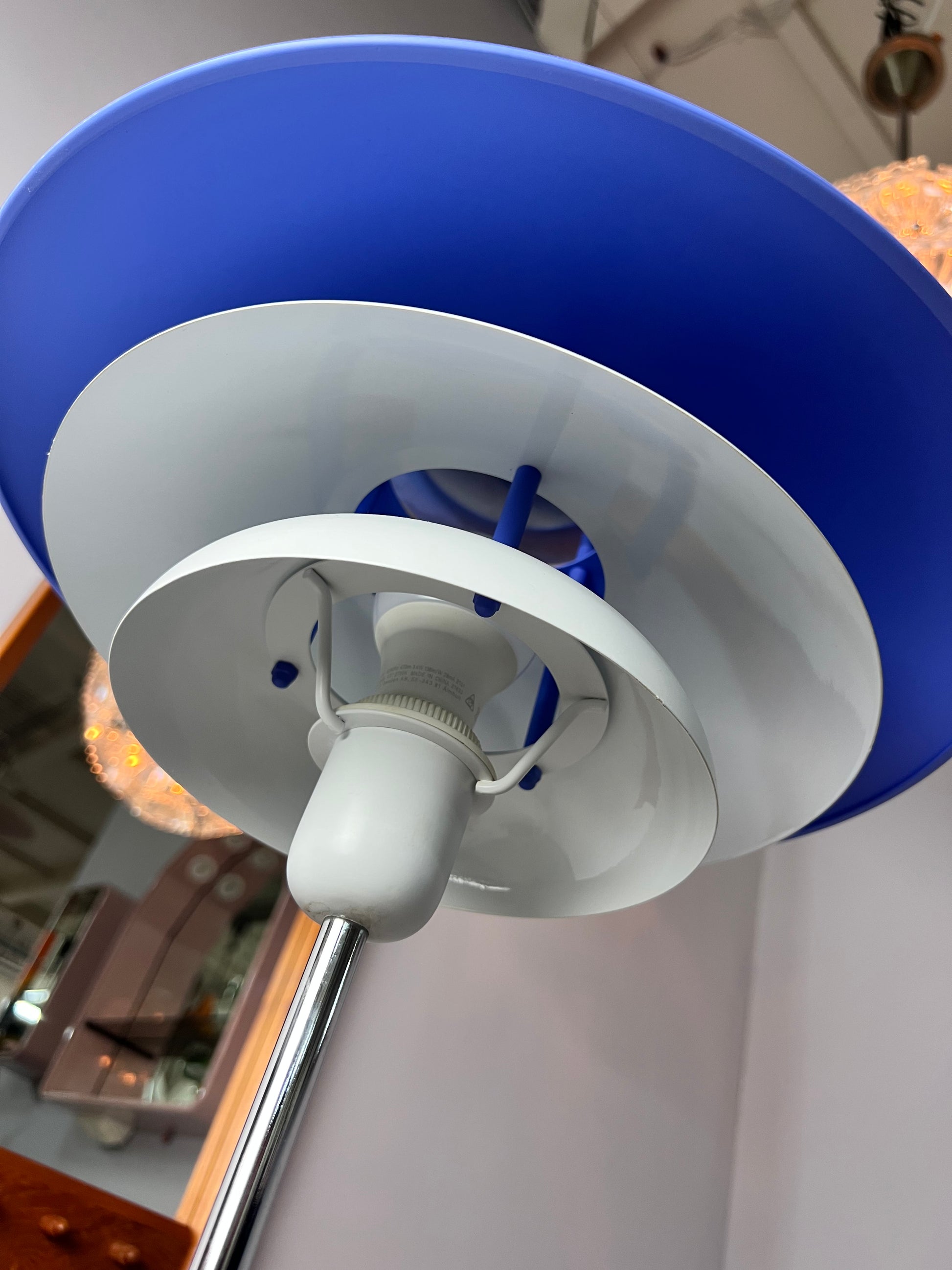 Lamellen-Tischlampe neu lackiert Dänemark