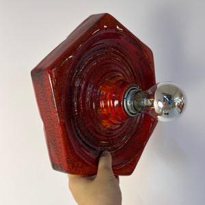 Wandlampe rot Keramik von Hustadt Leuchten