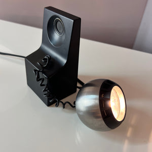 Tischlampe Modell 41701 schwarz silber mit Kugelkopf von Osram