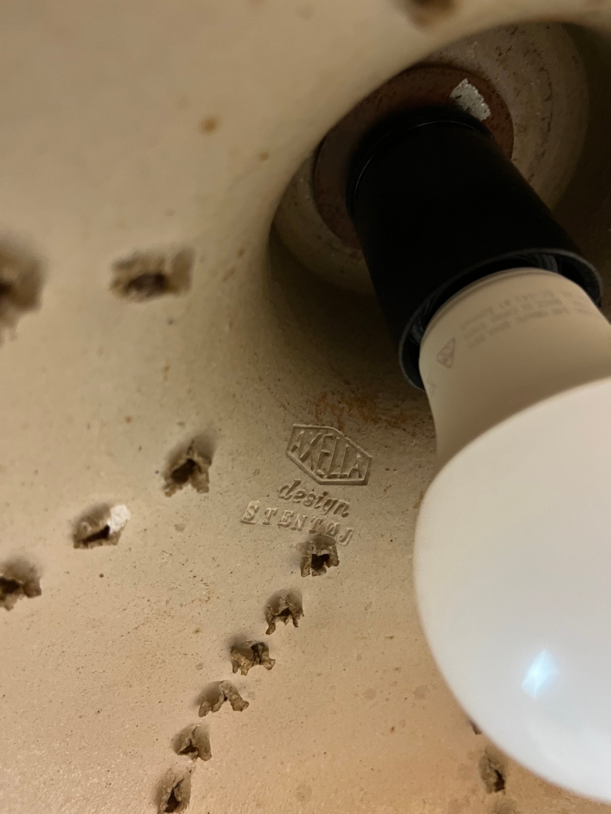 Hängelampe Modell 1079 Keramik von Axella Stentøj