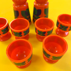Set: 6x Eierbecher, Salz- und Pfefferstreuer orange von EMSA