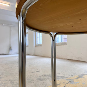 Runder Esstisch Palisander & Chrom