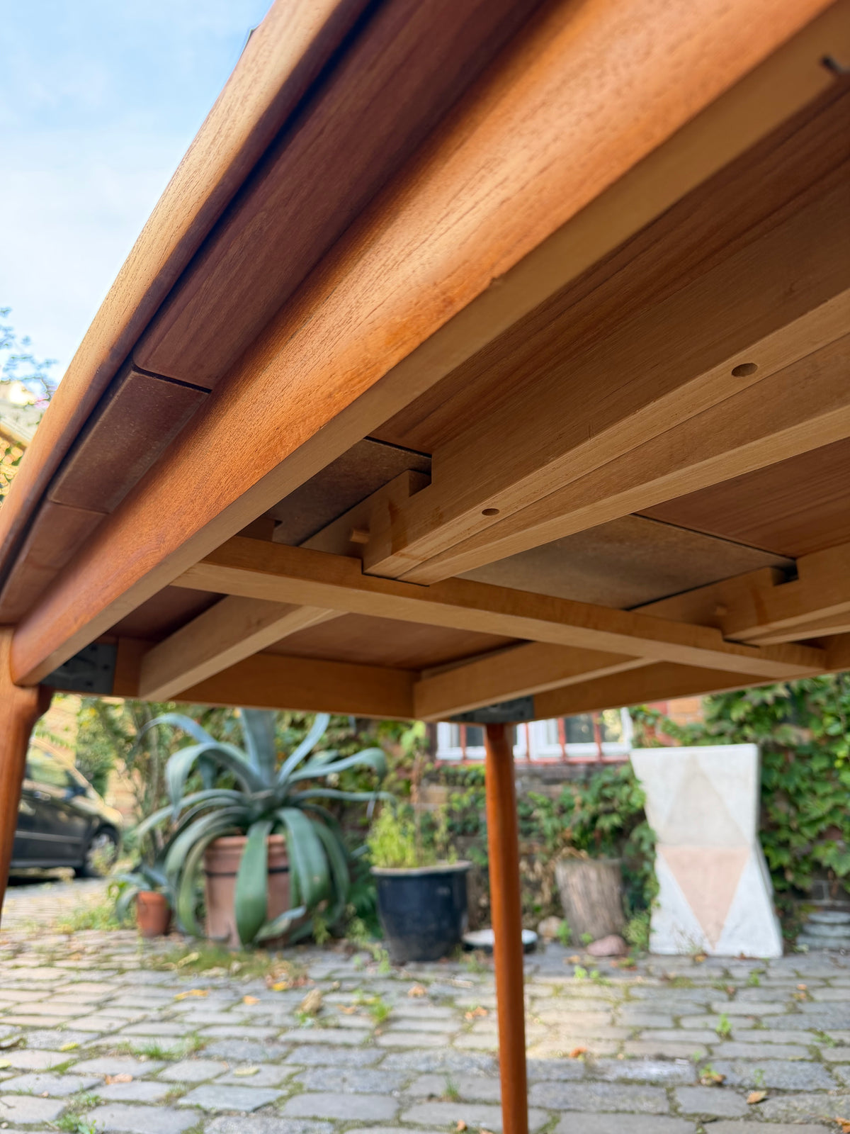 Ausziehbarer Esstisch Teak von Grete Jalk für Glostrup