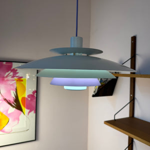 Lamellenlampe weiß lila von Formlight