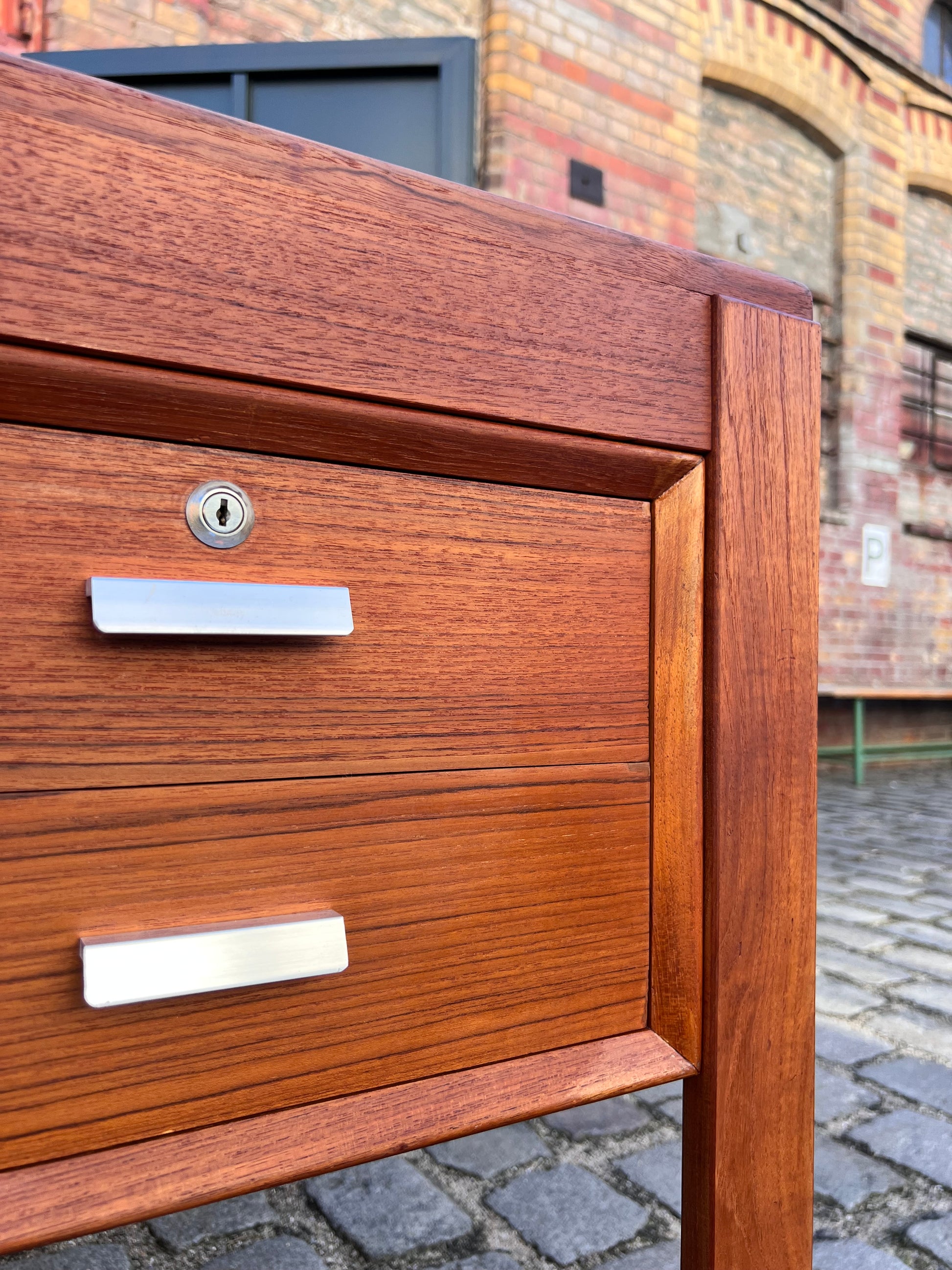 Doppel-Schreibtisch Teak von Erik Brouer für Brouer Møbelfabrik
