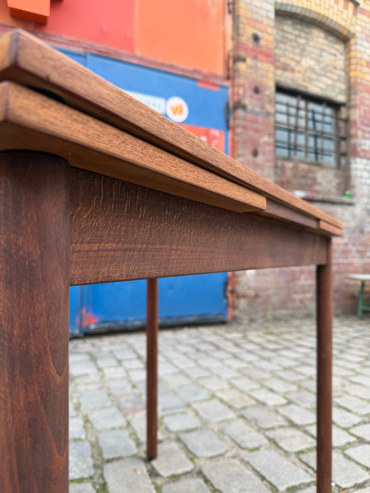 Kleiner, ausziehbarer Esstisch Teak aus Dänemark