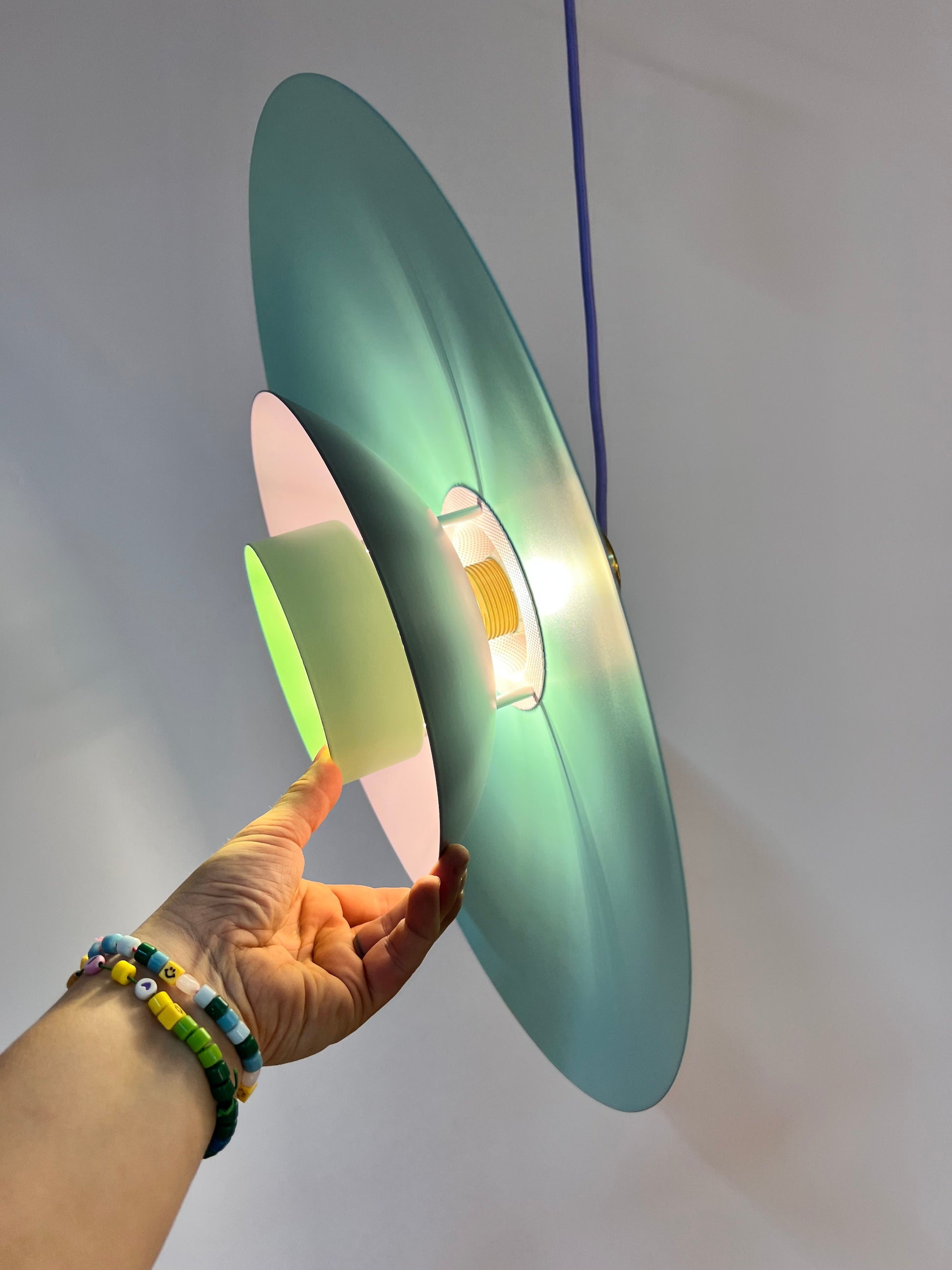 Lamellenlampe neu lackiert, Dänemark