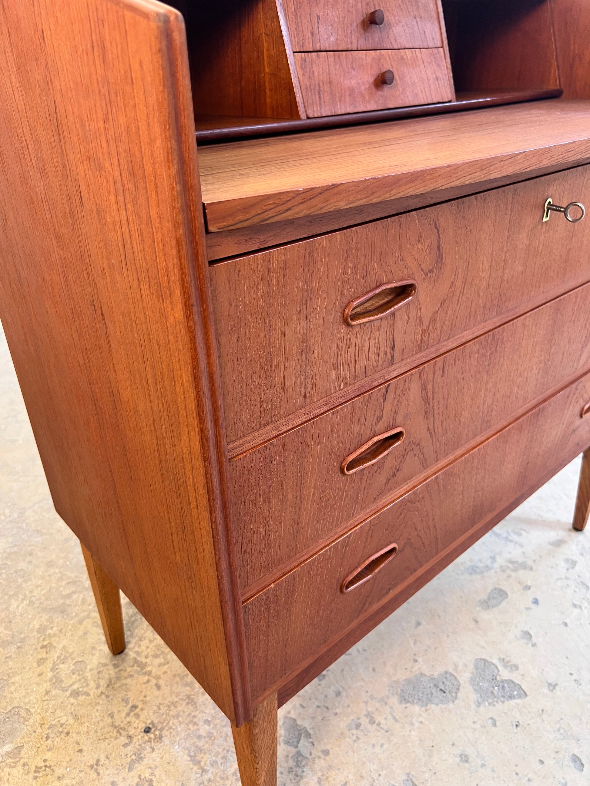 Sekretär Teak aus Dänemark