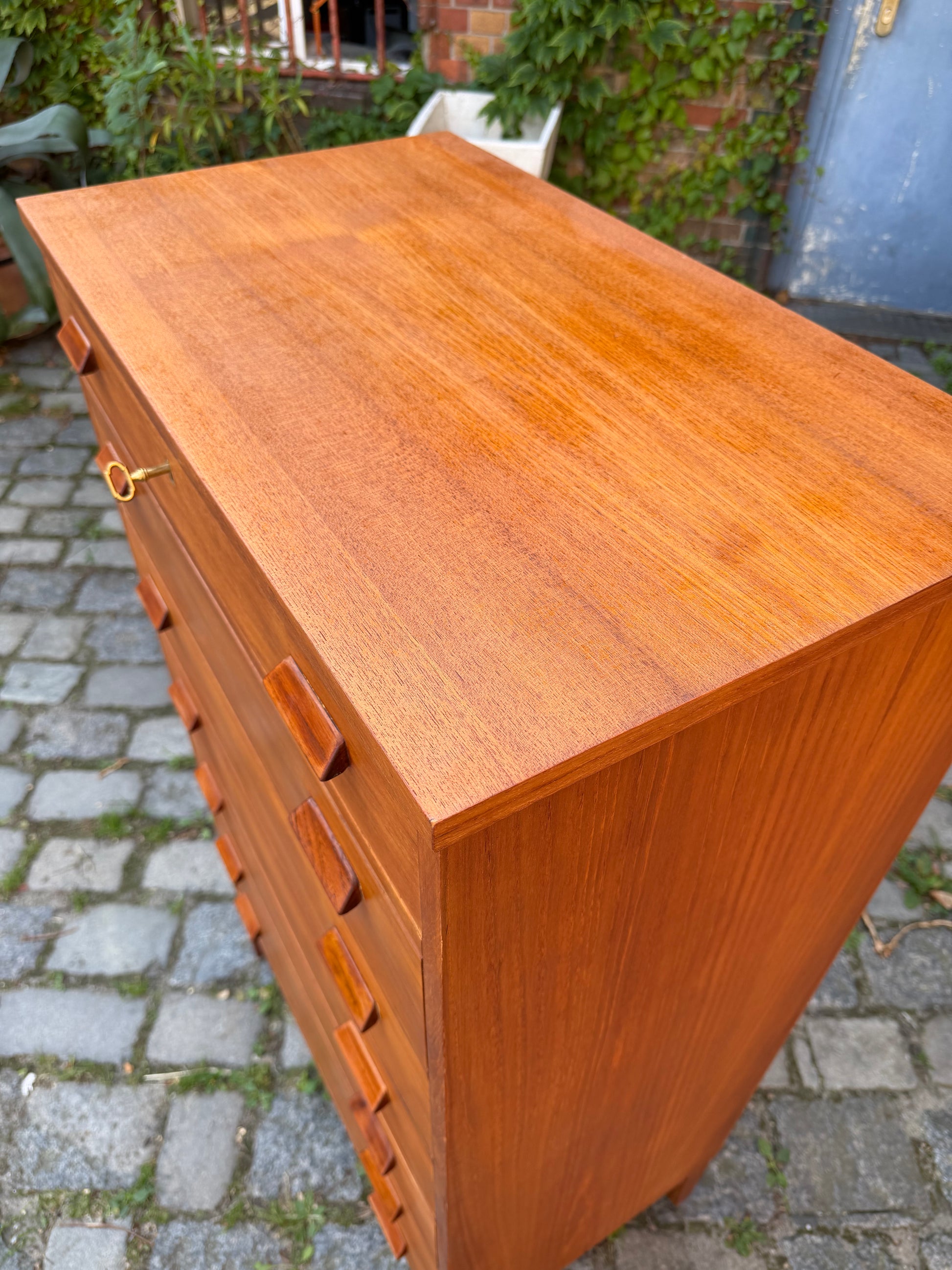 Tallboy Kommode Teak aus Dänemark