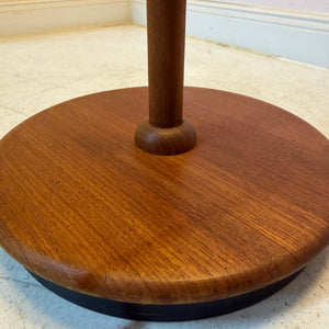 Stehlampe Maiglöckchen von Domus Teak und Rohseide