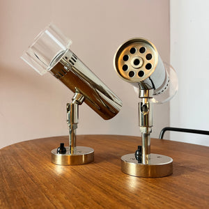Set: 2x Wandlampe Chrom 70er