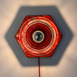 Wandlampe rot Keramik von Hustadt Leuchten
