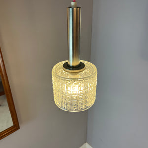 Hängelampe Glas Chrom