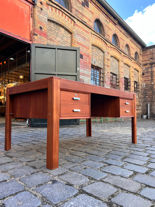 Doppel-Schreibtisch Teak von Erik Brouer für Brouer Møbelfabrik
