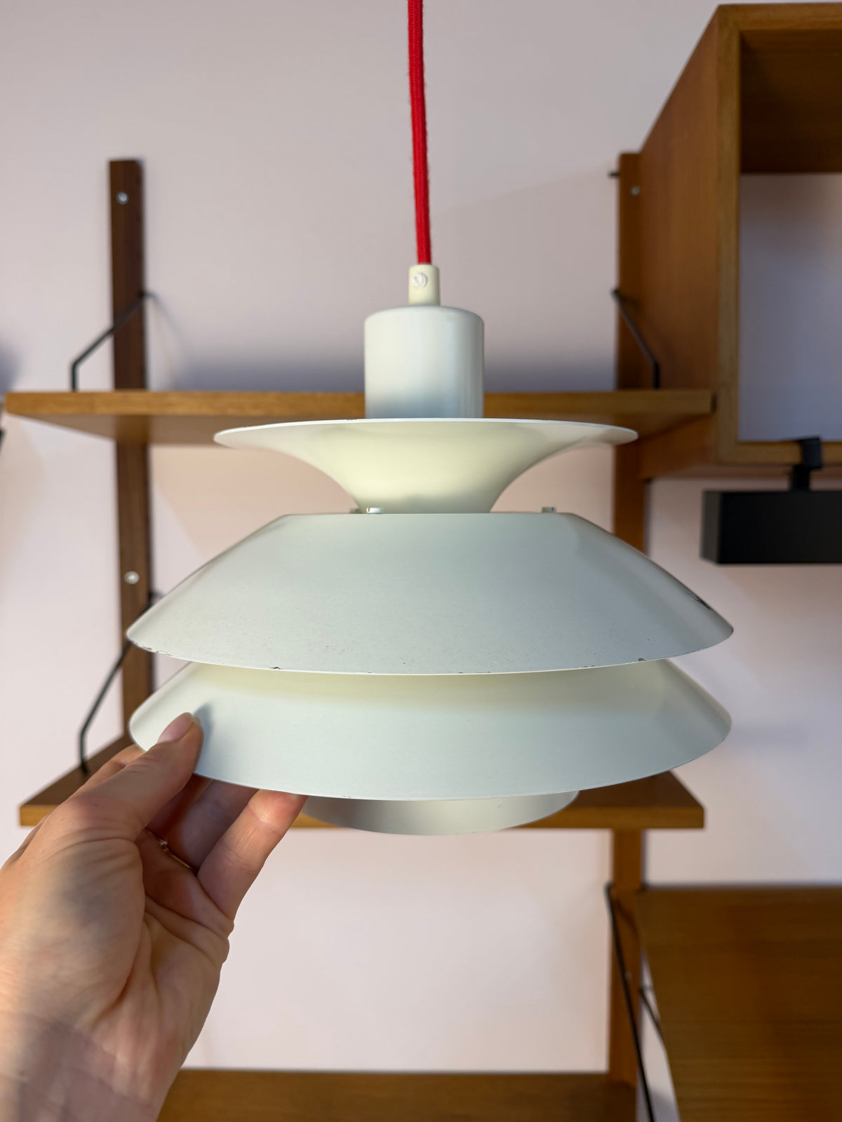 Lamellenlampe weiß aus Dänemark