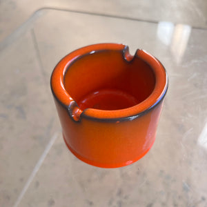 Aschenbecher orange Keramik