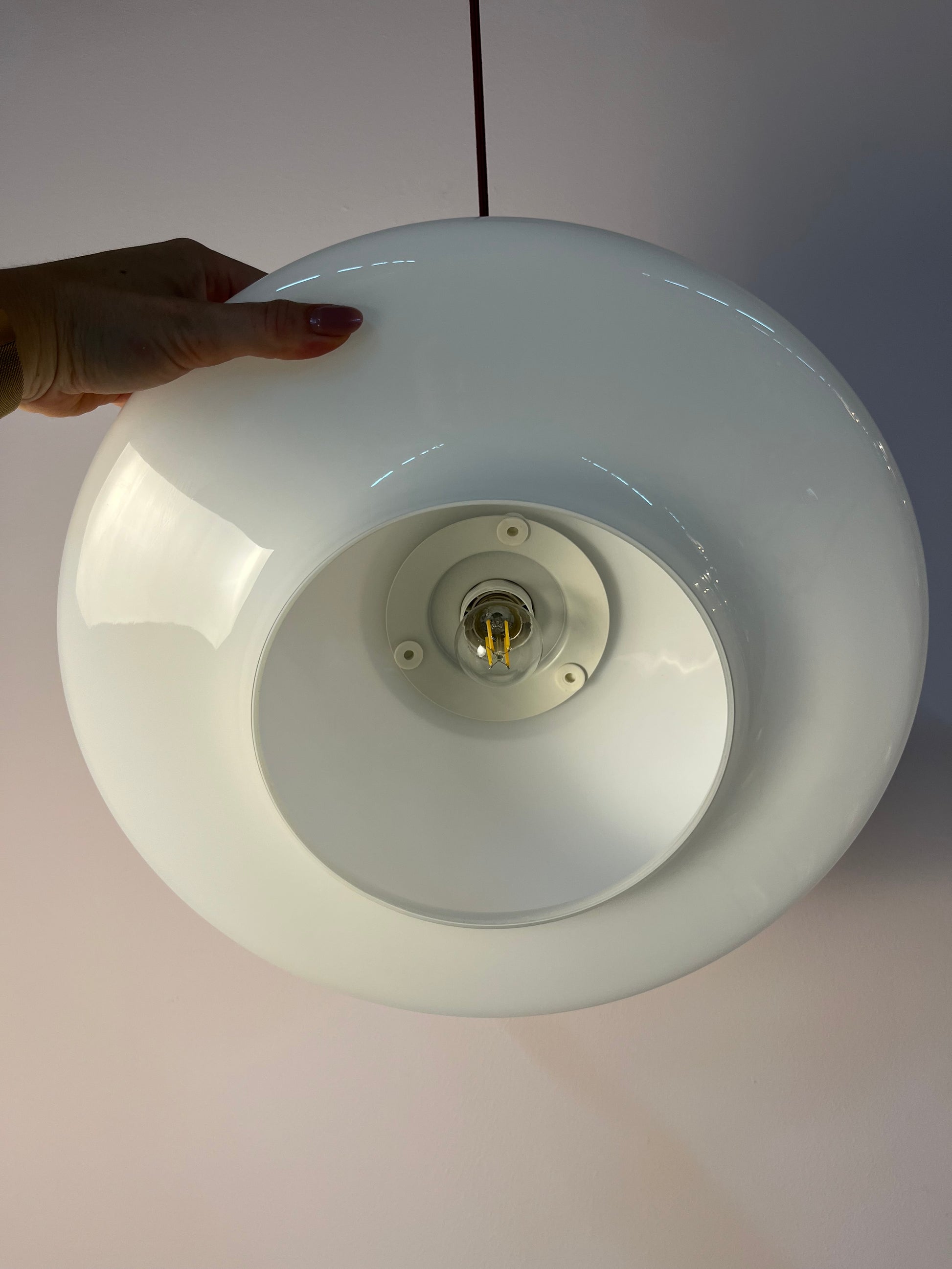 Hängelampe TÄLLBYN weiß Glas für IKEA