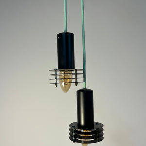 Set: 2x Lamellenlampe schwarz aus Dänemark