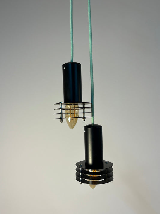 Set: 2x Lamellenlampe schwarz aus Dänemark