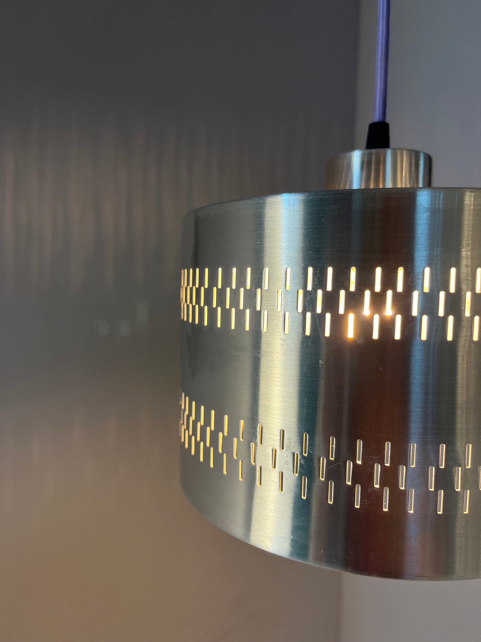 Hängelampe silber Aluminium aus Dänemark