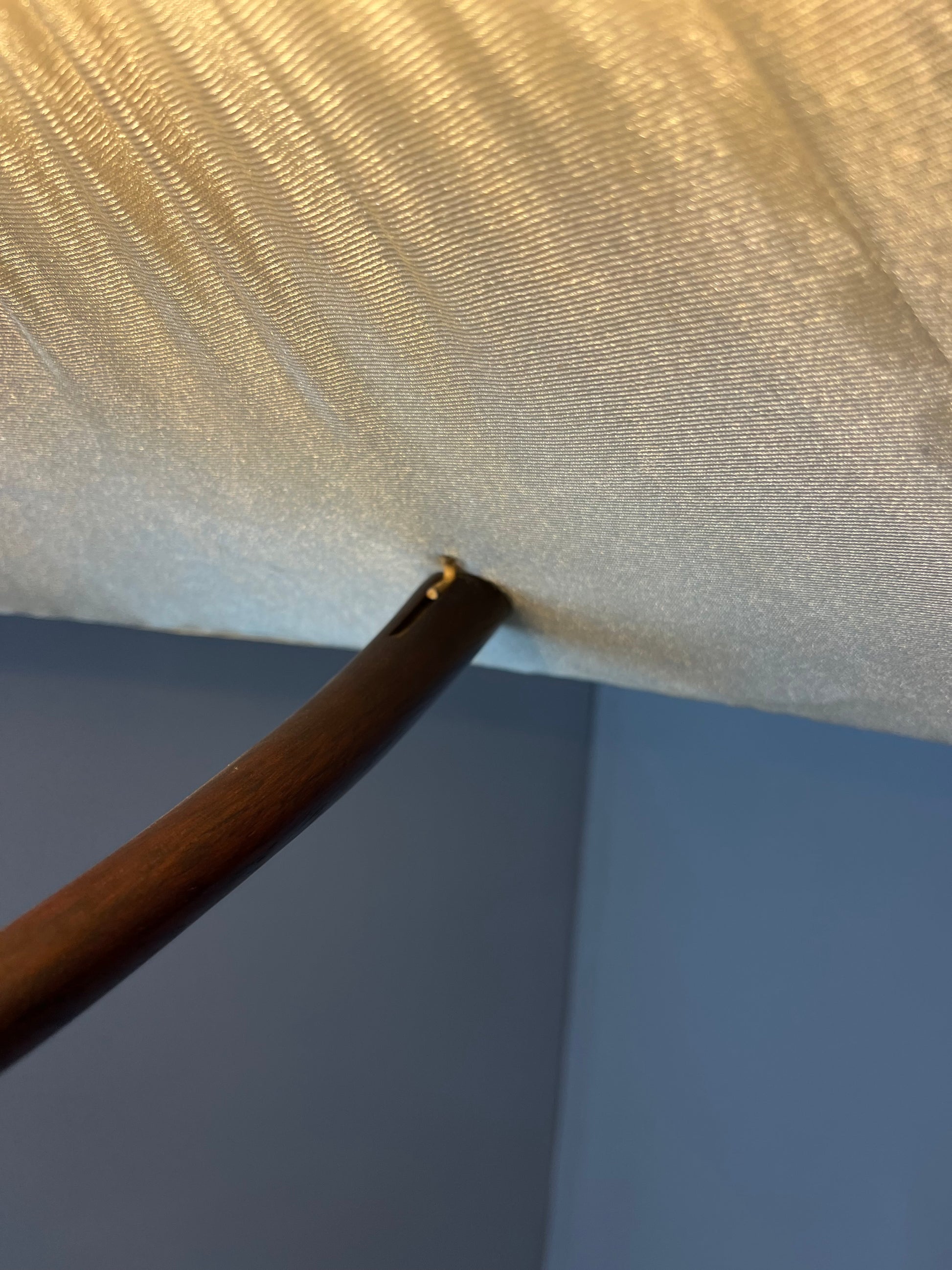 Hängelampe beige braun Teak von Temde