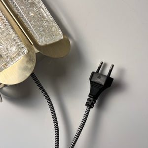 Wandlampe Messing Glas von Vitrika