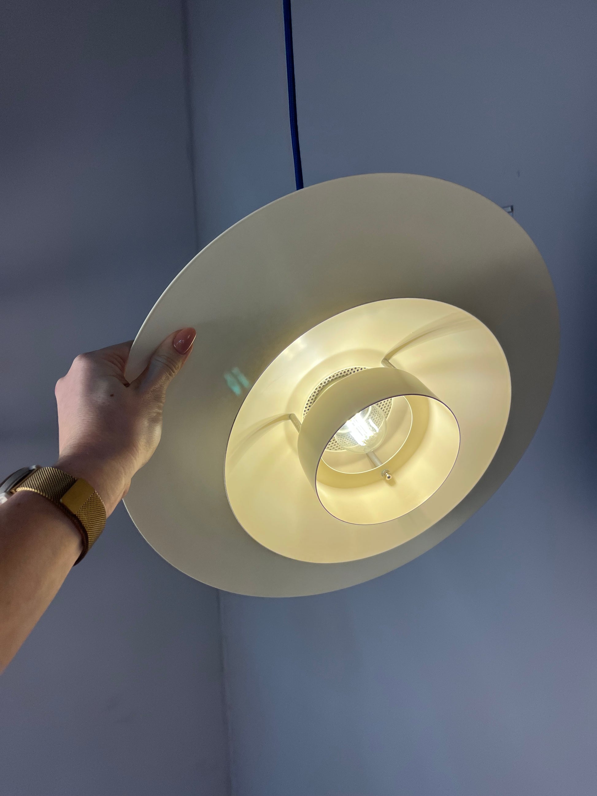 Lamellenlampe weiß von Horn