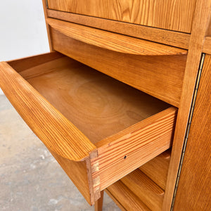 Highboard / Wohnzimmerschrank Typ 602/G Esche von Hellerau aus 1959