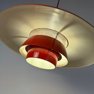Lamellenlampe rot aus Dänemark